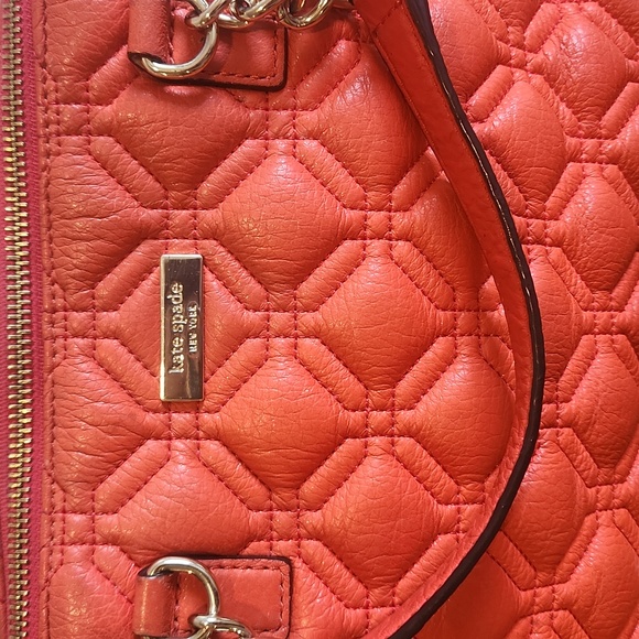 Kate Spade Coral Quilted Crossbody Bag - Picture 2 of 10